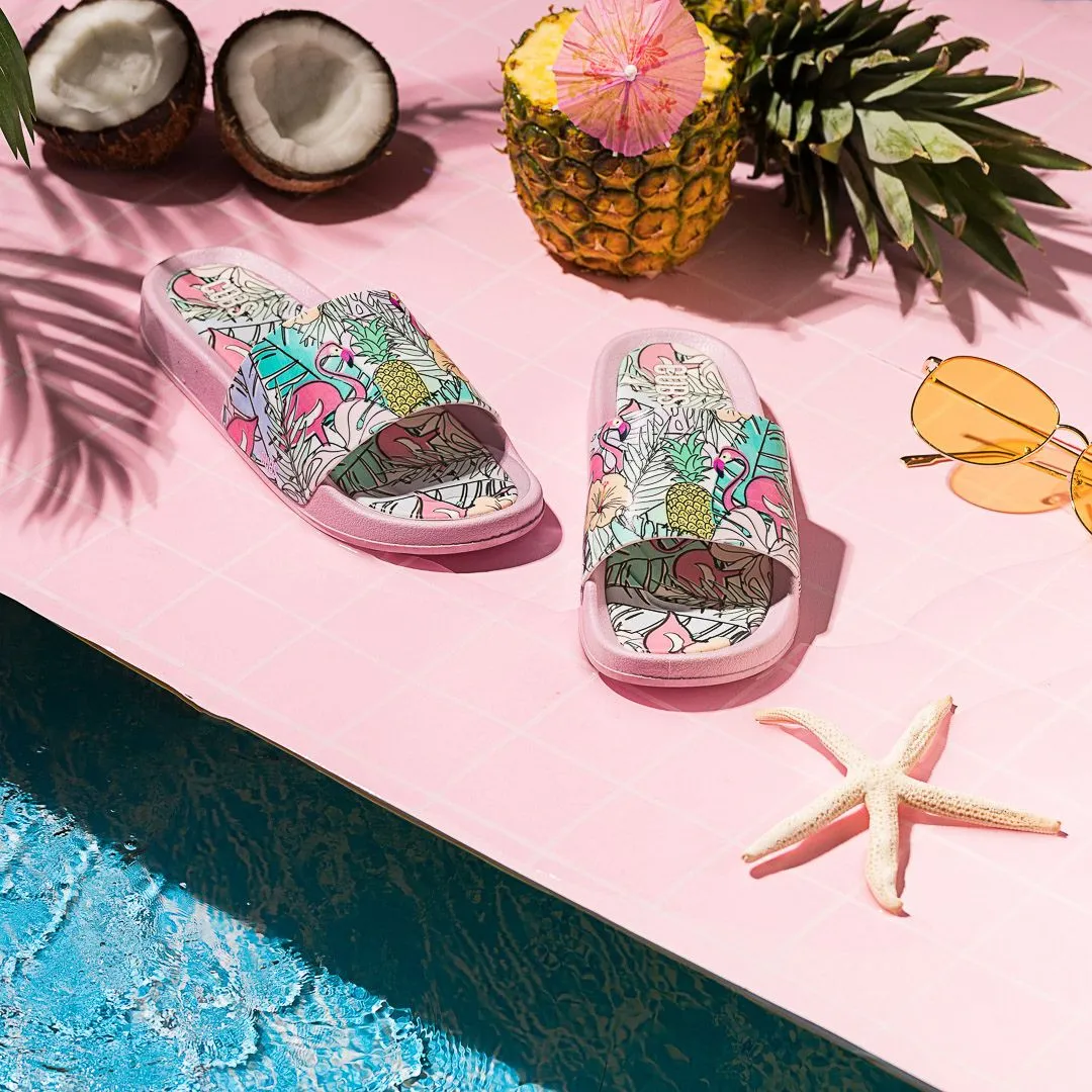 Lilac Flamingos  Slides