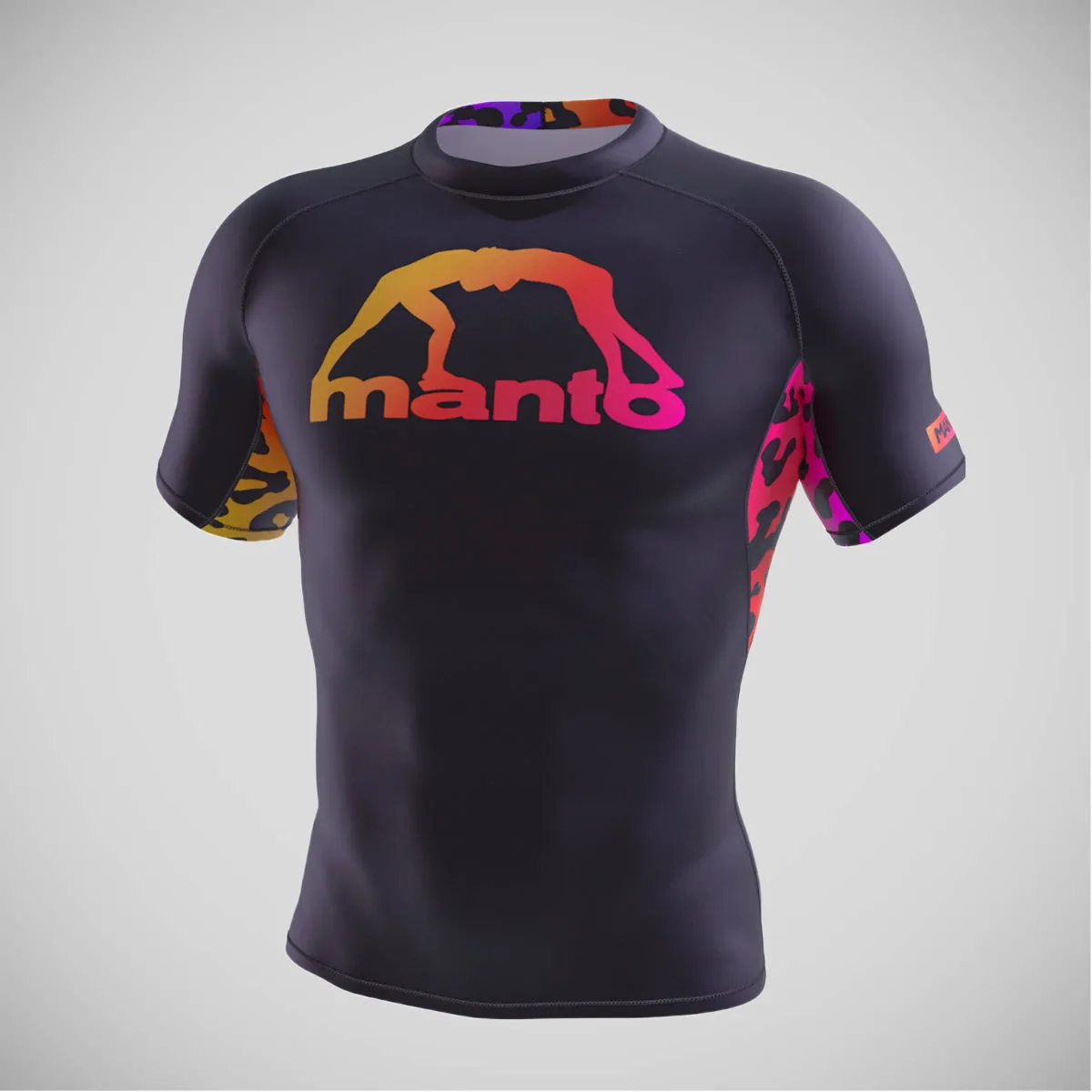 Manto Leopard Rash Guard Black/Pink