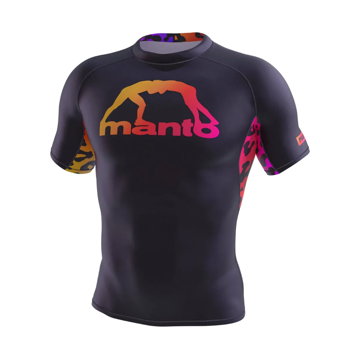 Manto Leopard Rash Guard Black/Pink