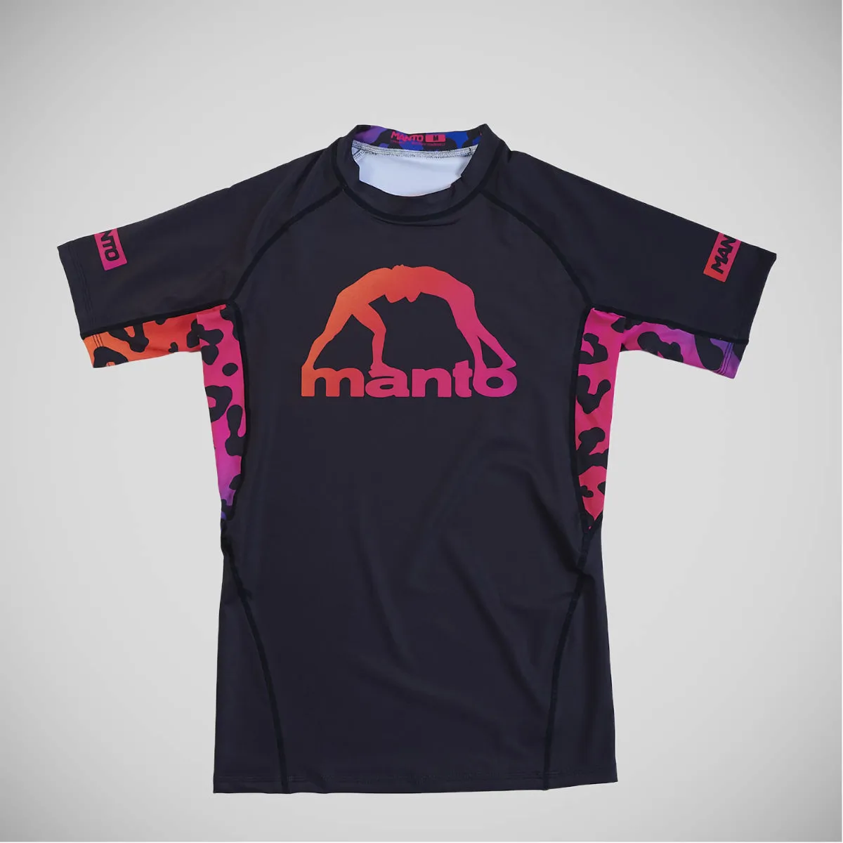 Manto Leopard Rash Guard Black/Pink