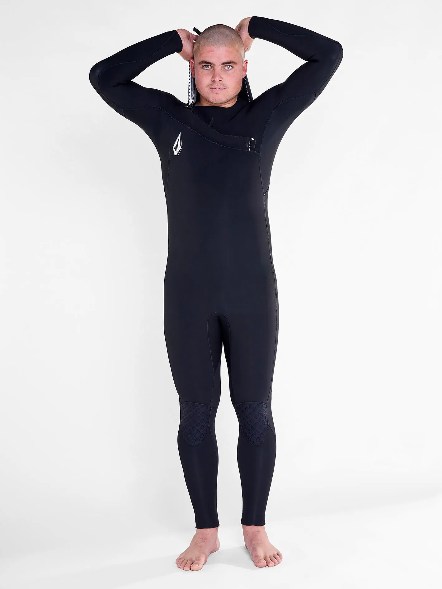 Modulator 4/3mm Hooded Long Sleeve Chest Zip Wetsuit - Black (2022)