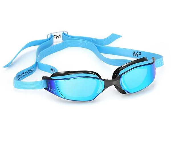 MP Michael Phelps Xceed Mirrored Goggle - Blue/Black/Mirror