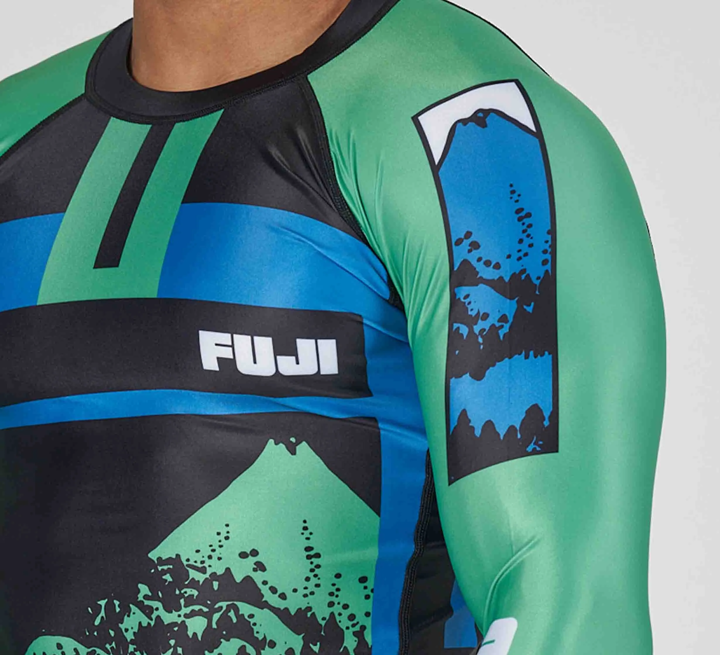 Mt. FUJI Flex Lite Rashguard Blue/Green