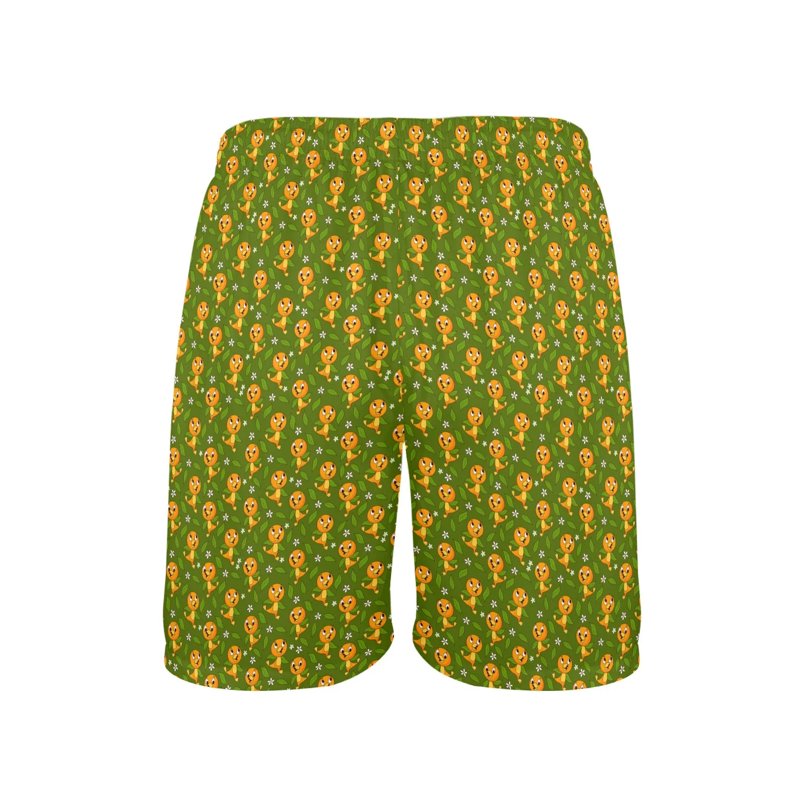 Orange Bird Men's Swim Trunks Swimsuit