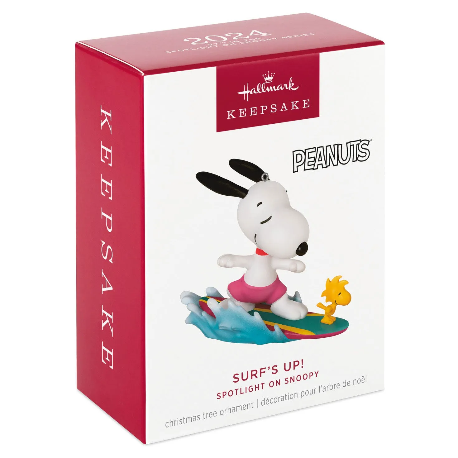 Peanuts® Spotlight on Snoopy Surf's Up! — 2024 Hallmark Keepsake Christmas Ornament