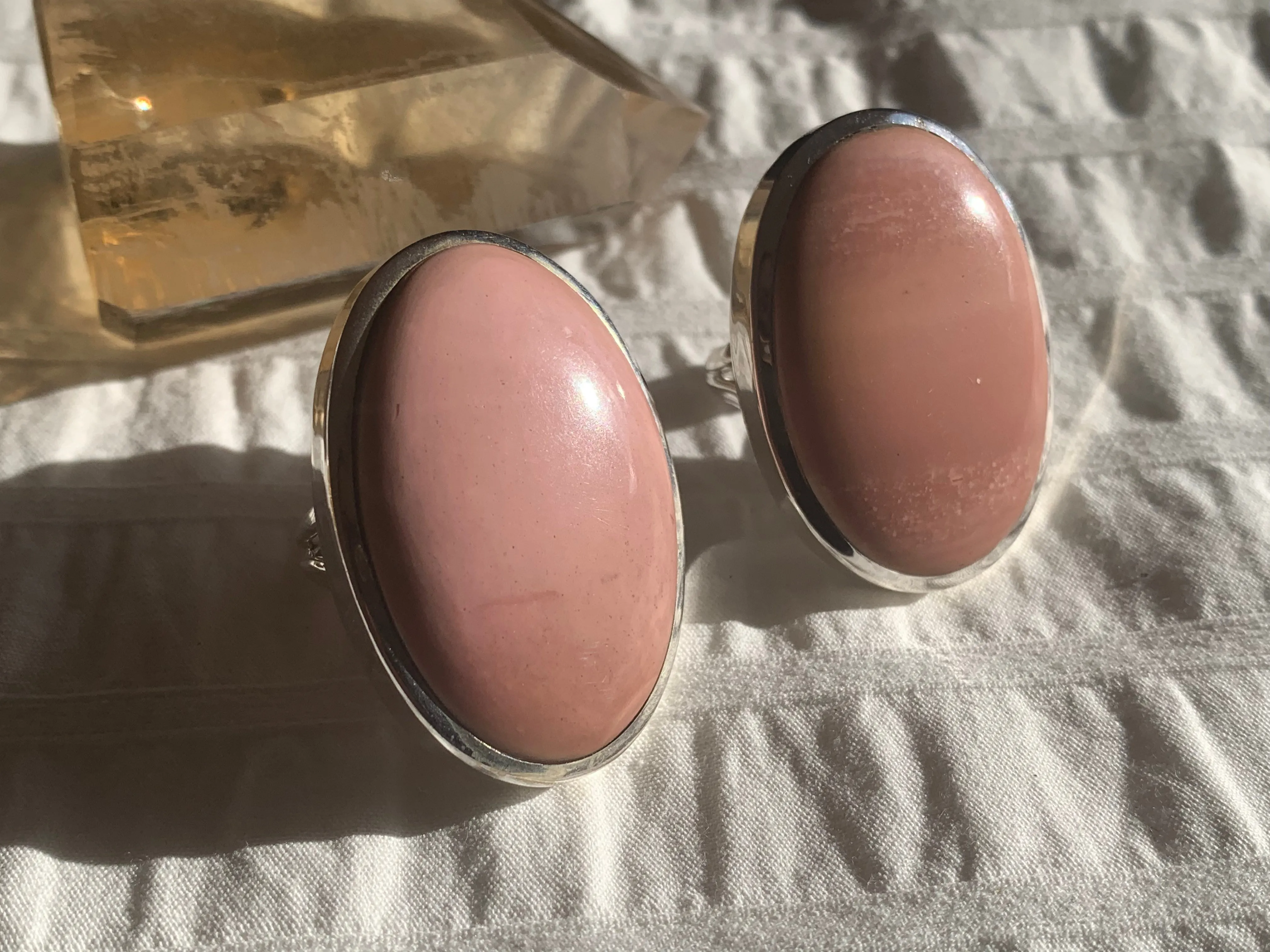 Pink Opal Naevia Ring - XLarge Oval (US 7.5 & 9)