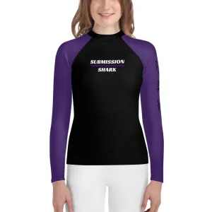 Purple SS Premium Standard ~ Youth Rash Guard