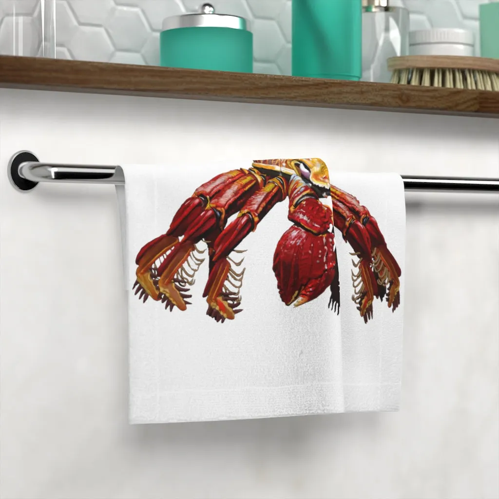 Red Crab Face Towel