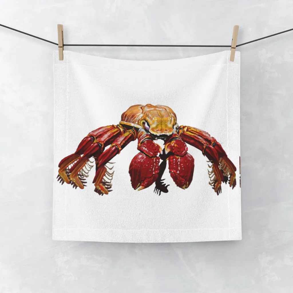 Red Crab Face Towel