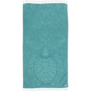 Sand Cloud Swirl Turtle Towel - Mint