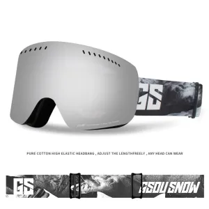 ski goggles anti-fog protective goggles men and women snow goggles adult cylindrical myopia snow goggles