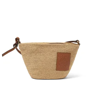 Slit Pochette Bag in Natural/Tan