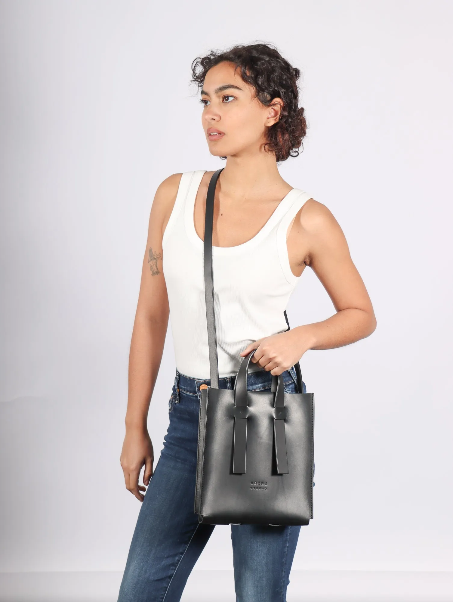 Small Tote in Black by Arrhe Studio