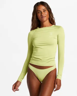 Sol Searcher Long Sleeve Upf 50 Rashguard - Light Lime