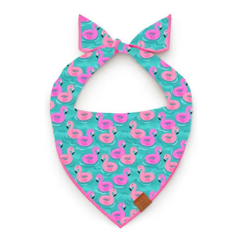 summer dog bandana - float-mingo - last one!