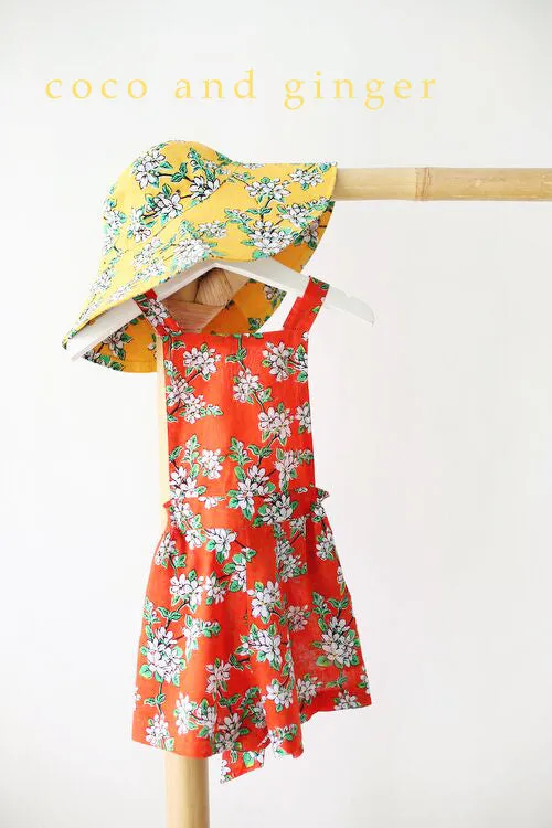 sun hat saffron almond blossom