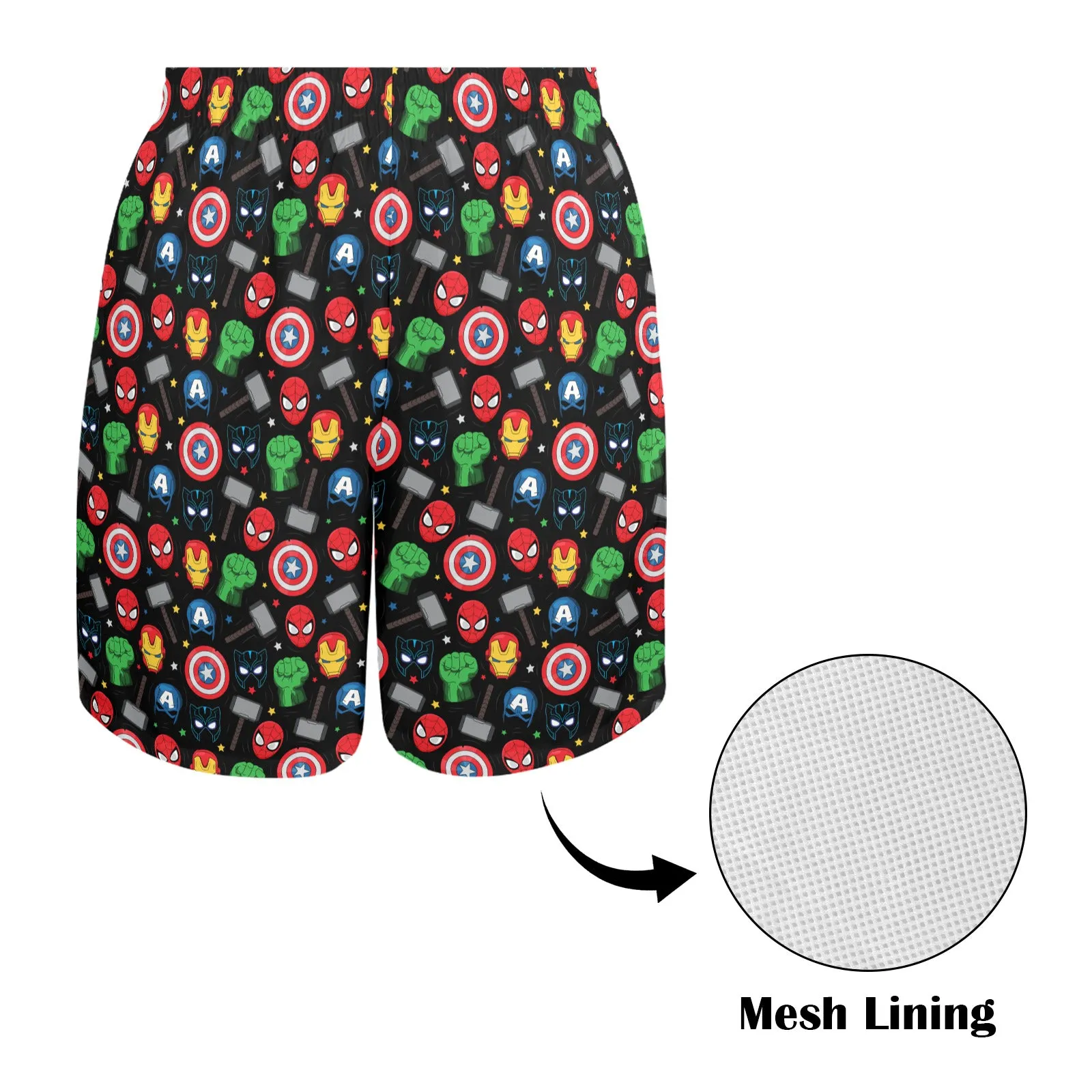 Super Heroes Men's Swim Trunks Swimsuit