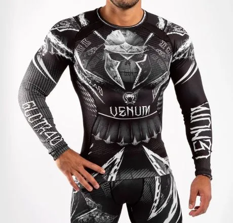 VENUM-04136-108 GLDTR 4.0 MMA Muay Thai Boxing Rashguard Compression T-shirt - LONG SLEEVES XS-XXL