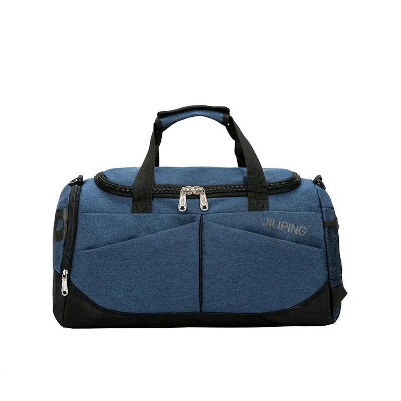 Vintage Multi-Dimensional Travel Bag- Blue