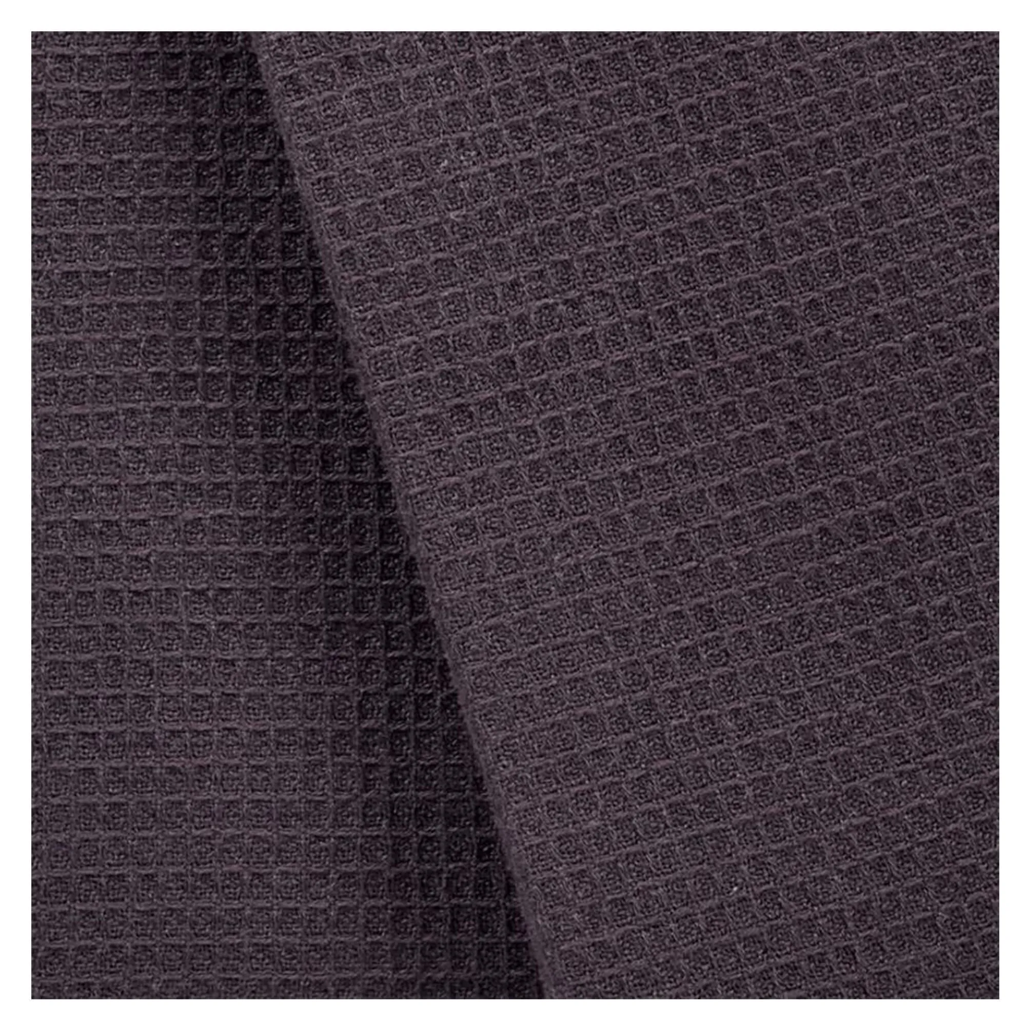 Waffle Cotton Terry Kitchen Towels, 2-Pack, Black