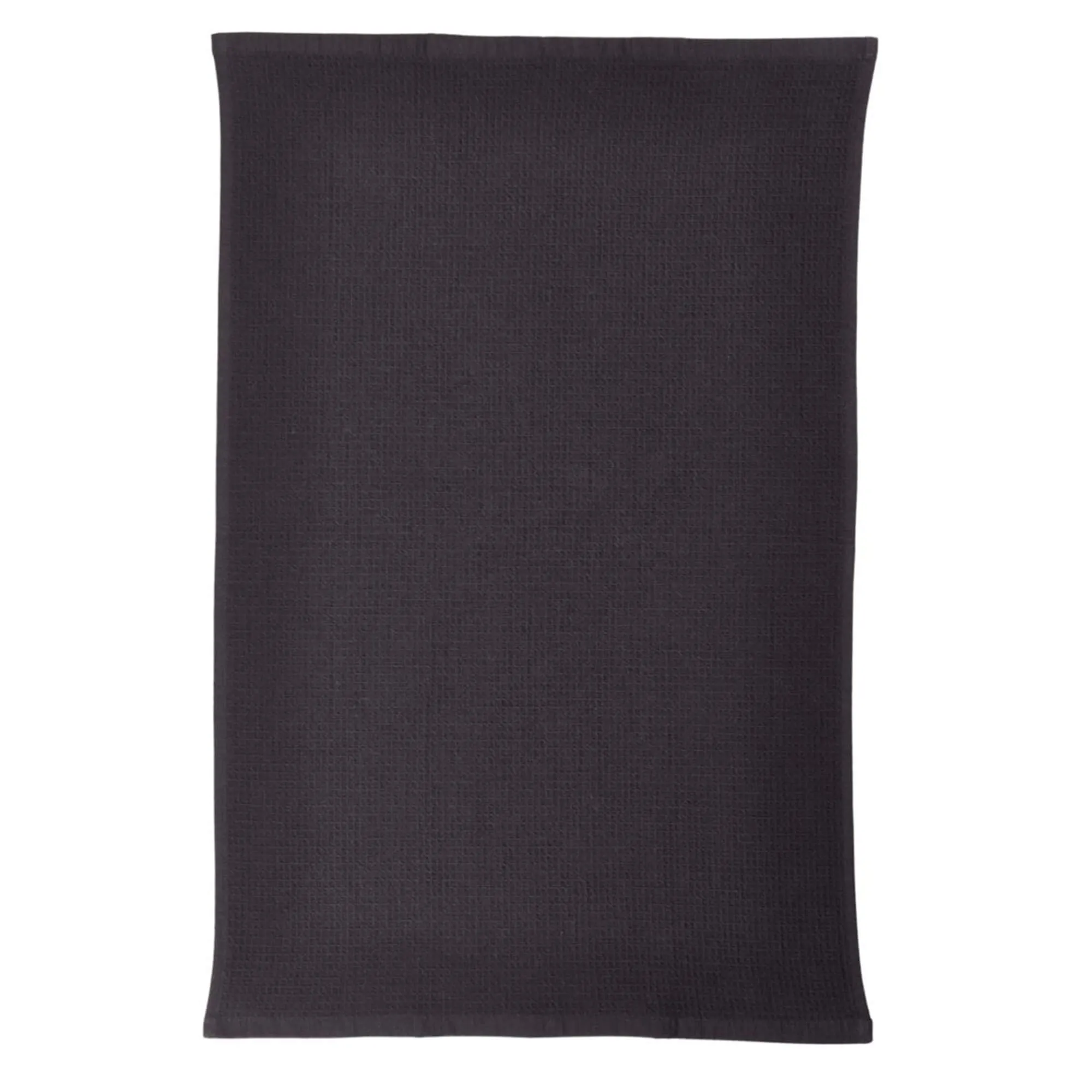 Waffle Cotton Terry Kitchen Towels, 2-Pack, Black