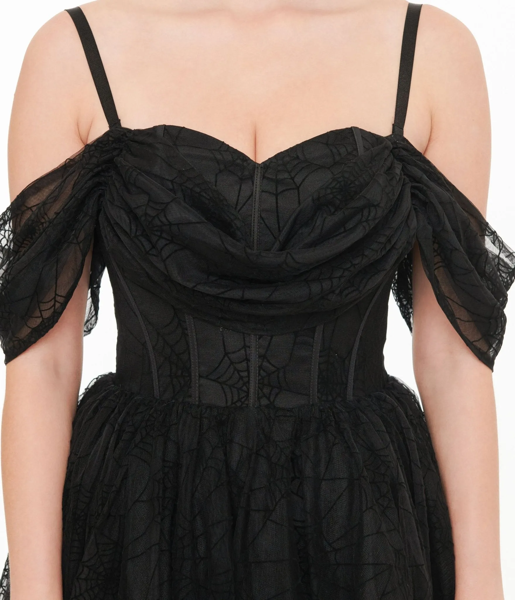 Witchwood Bags Black Spiderweb Octavia Party Dress