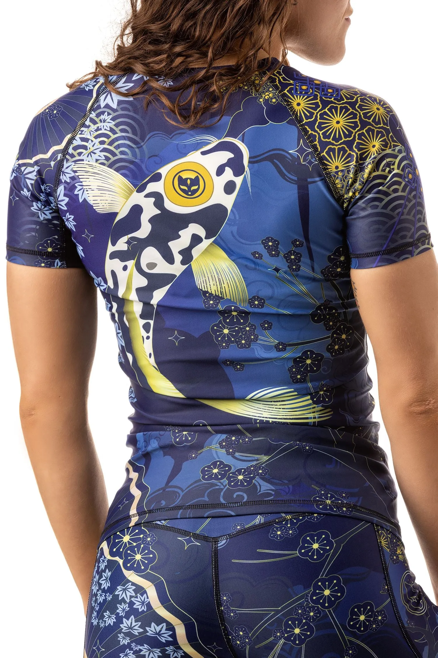 Women's Koi Jiu Jitsu Art Wear Rashguard - Short Sleeve